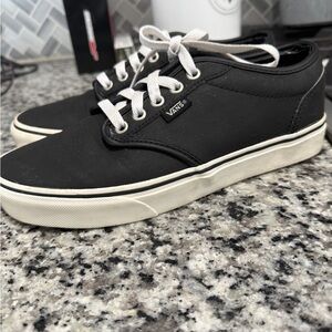 Vans Black Leather Sneakers